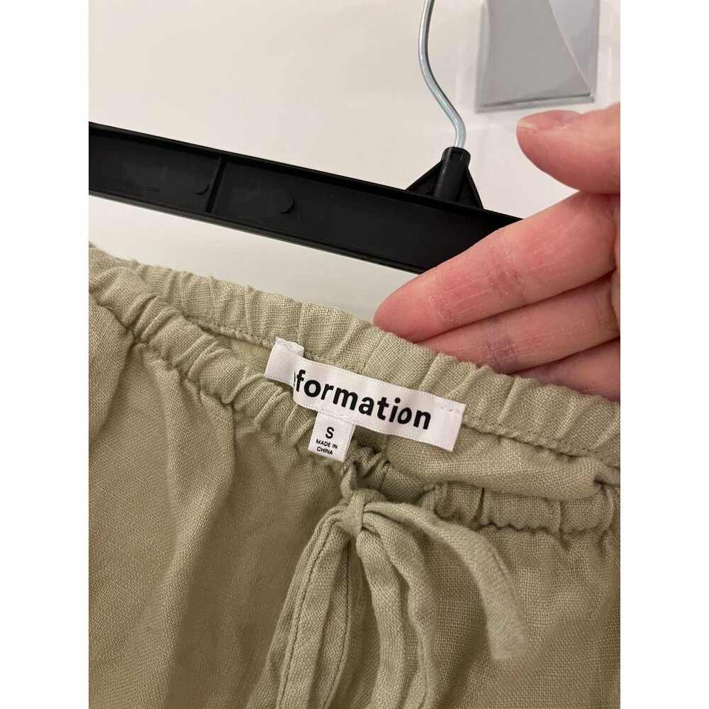 NWOT Reformation Zoey Linen Shorts in Dried Herb Size SMALL - Picture 8 of 9